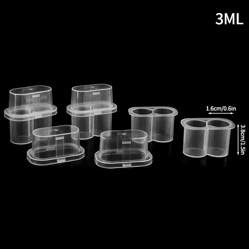Boîte de rangement pour mini-microtubes, étui de rangement transparent pour flacons, boîte empilable