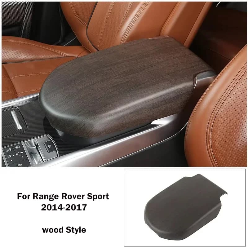 Haute qualité pour RANGE ROVER SPORT 2014-2017,2018-2022 ABS noir boîte d'accoudoir en fibre de carb