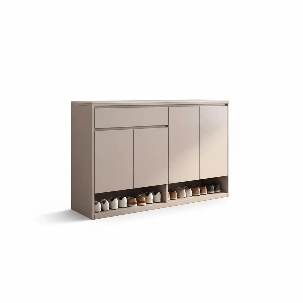 Meuble à chaussures moderne, bois de qualité FAS et MDF, étagère à chaussures écologique, armoire de