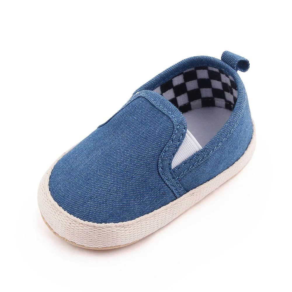 Chaussures souples pour bébés de 0 à 6 à 12 mois, chaussures de première marche à enfiler, pour garç