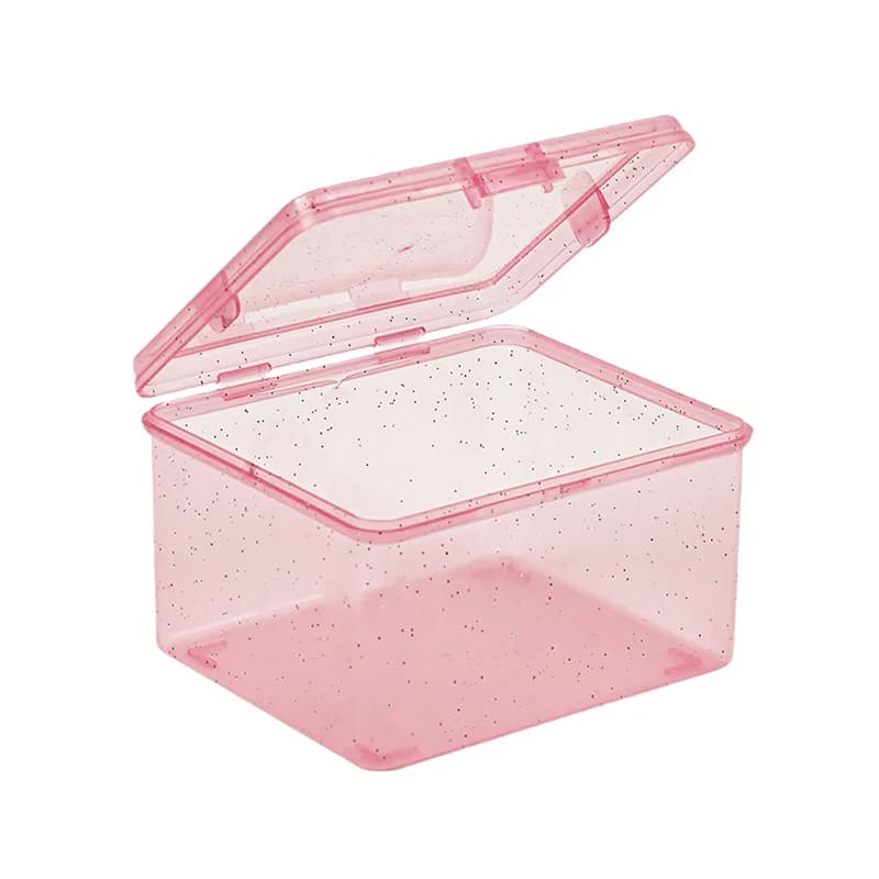Boîte de rangement en plastique transparente pour cartes Photo, petite boîte pour cartes Photo, orga
