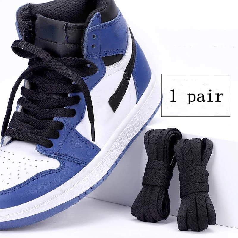 1 paire de lacets plats pour baskets 36 couleurs lacets de chaussures en tissu blanc noir lacets de 