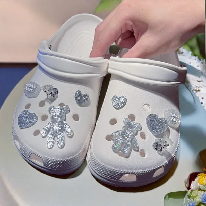 Charmes élégants et tendance pour chaussures à trous DIY pour femmes, accessoires pour chaussures av