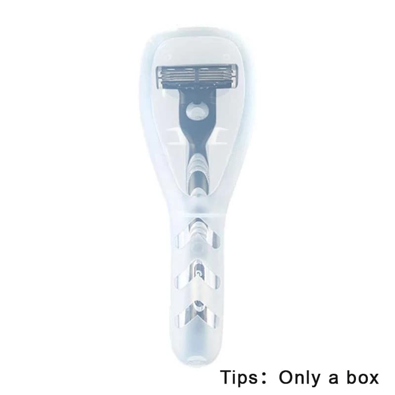 Boîte de rangement pour rasoir pour hommes, support en plastique Transparent, étui pour rasoir de vo