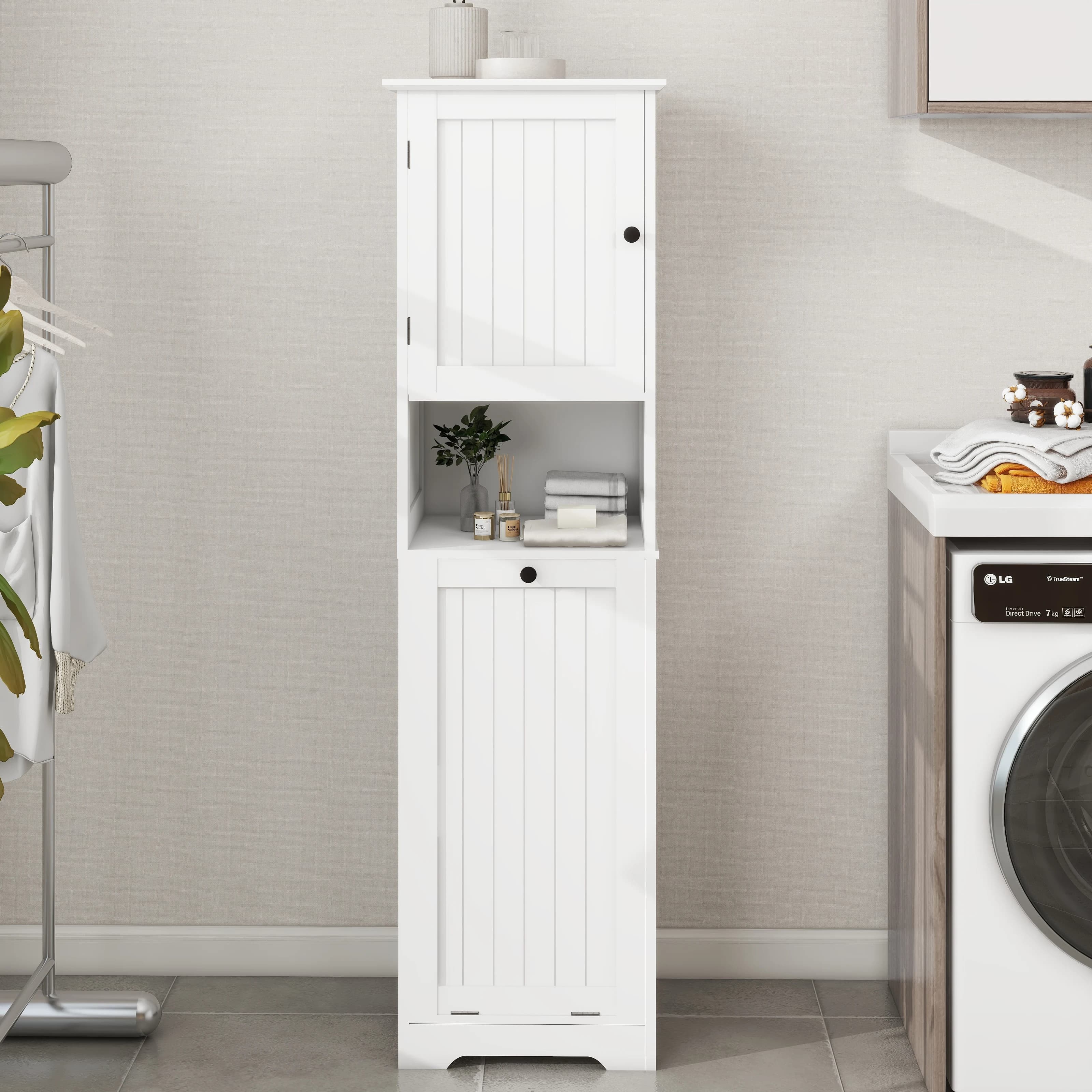 Armoire à linge blanche à une seule cellule, solide et durable, à la mode