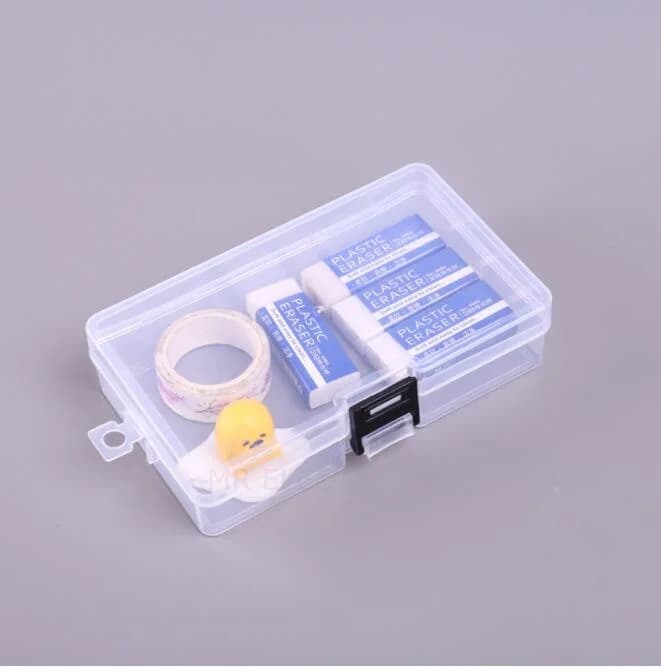 Boîte de Rangement Rectangulaire en Plastique PP avec Couvercle