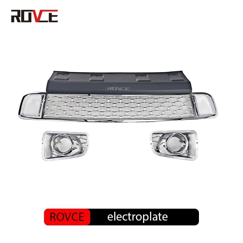 ROVCE Grille pare-chocs avant couverture de remorque garde inférieure couvercle de phare antibrouill