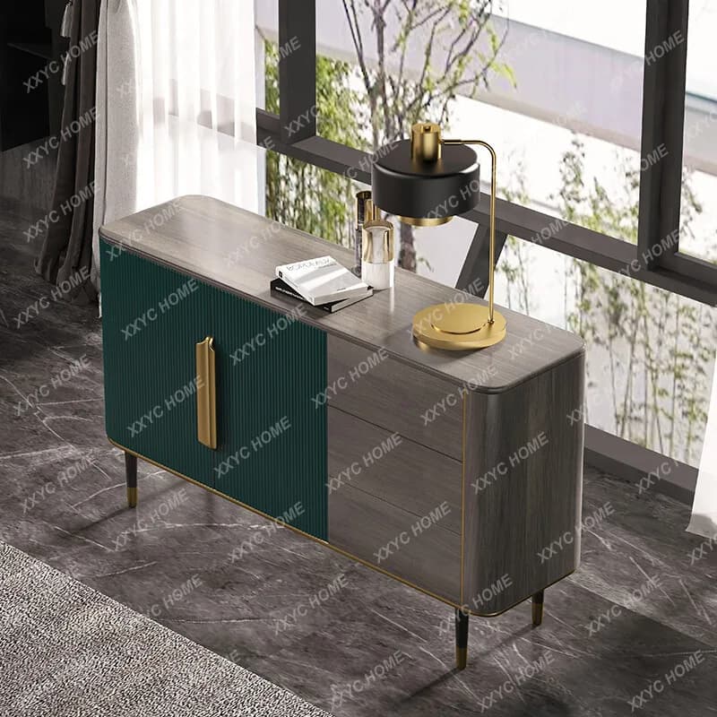 Meuble d'appoint moderne de luxe léger pour entrée de hall