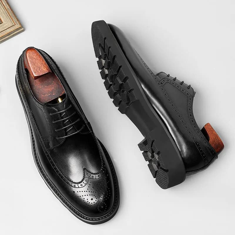 Chaussures à lacets homme, style anglais,