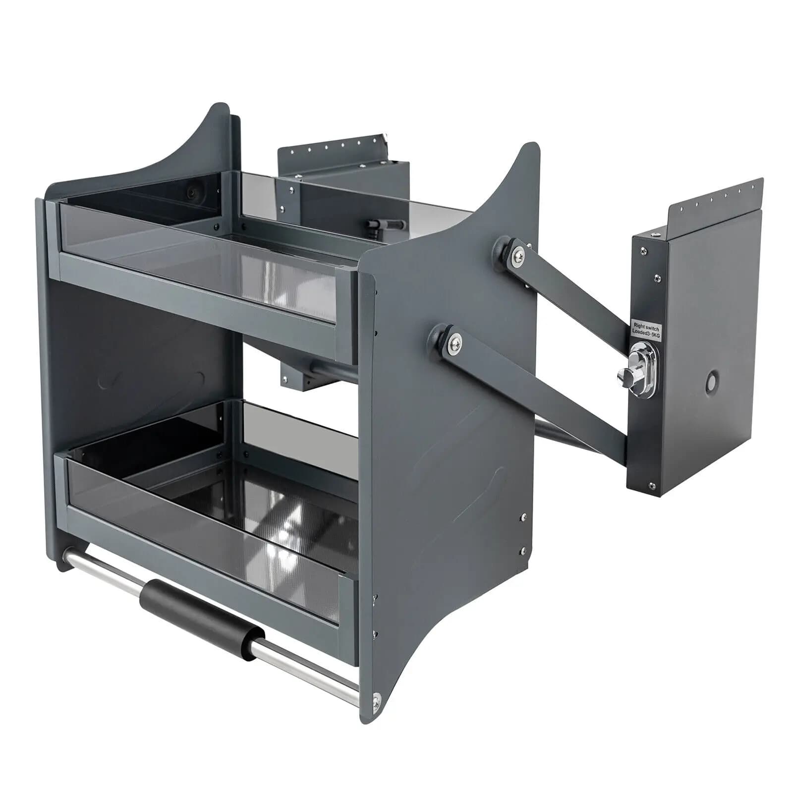 Étagère marketà nervures pour armoire, 2 niveaux