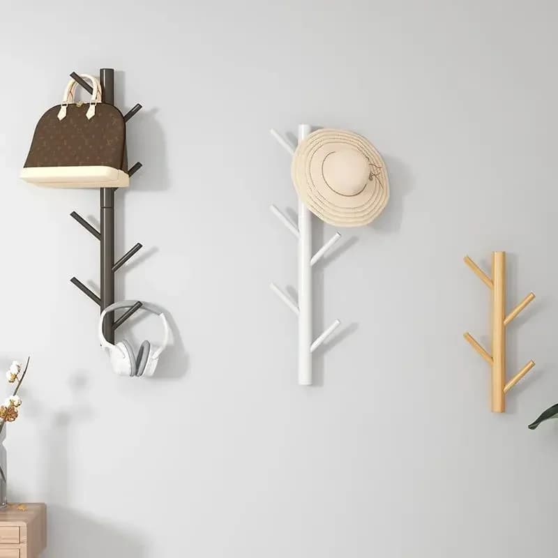 Branche brindille en bois massif mural porte-manteau suspendu monté cintre armoire meubles chambre v