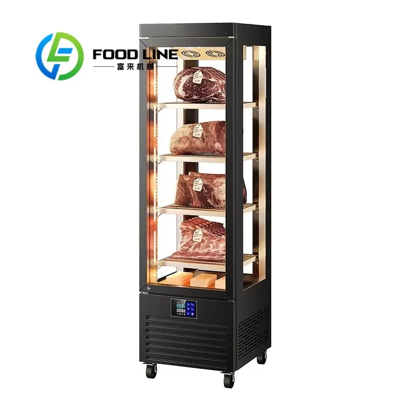 Réfrigérateur de présentation de viande pour supermarché et usage domestique, armoire de maturation