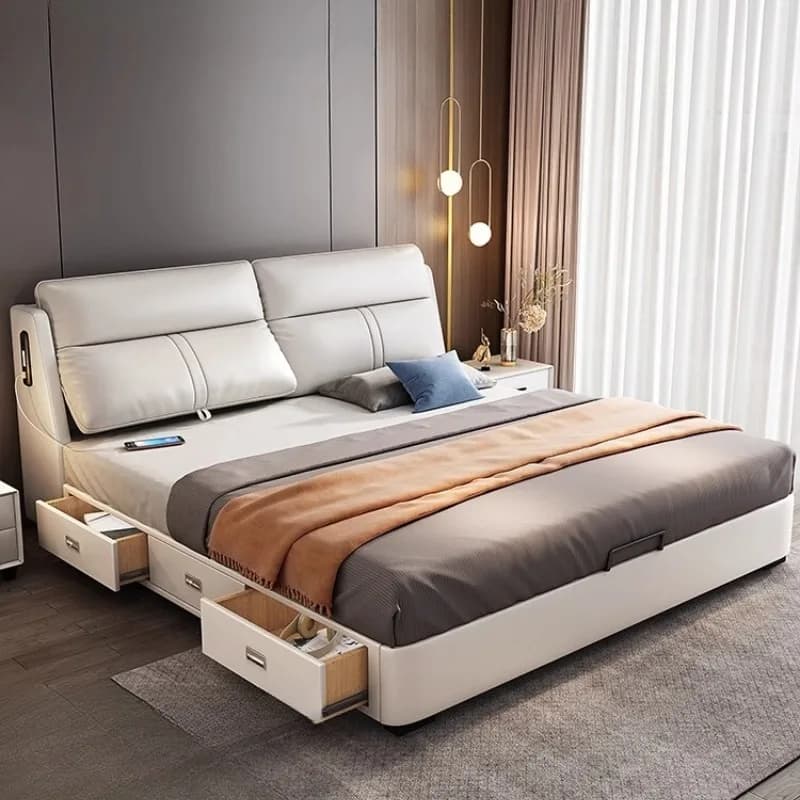Chambre de luxe lit Table de chevet adolescentes multifonctionnel enfants lit réglable moderne Muebles Para dortoir meubles