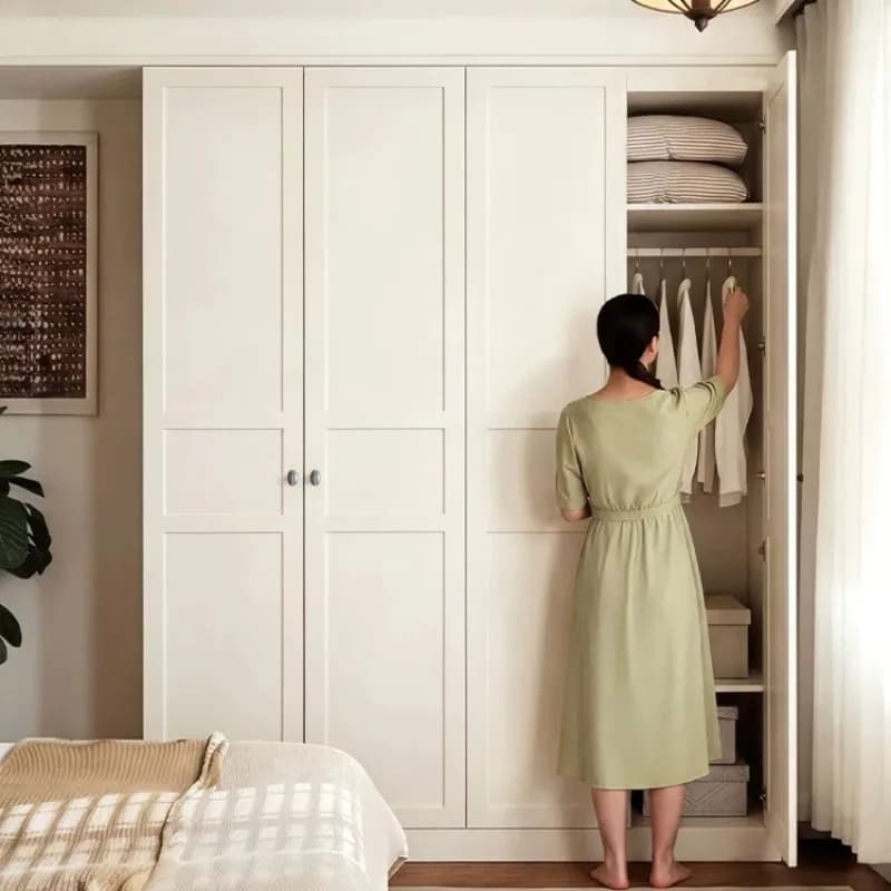 Armoires de Rangement Modernes en Bois pour Chambre à Coucher, Gain de Place, Idéales Appartements et Hôtels, Meubles de Rangement pour la Maison