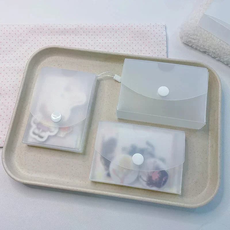 Boîte de rangement de poche transparente