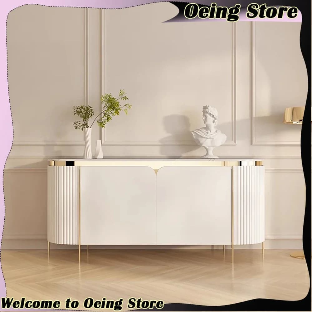 Armoire de rangement multifonctionnelle pour salle à manger, armoire de salon italienne simple et exquise, design à pieds hauts, meubles pour la maison