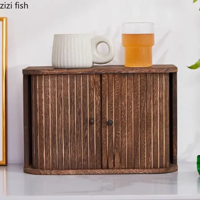 Boîte de rangement en bois massif