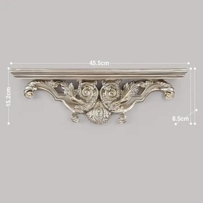 Étagère murale décorative rétro, support de rangement creux créatif pour chambre à coucher, salon, salle de bains et ustensiles d'art de cuisine