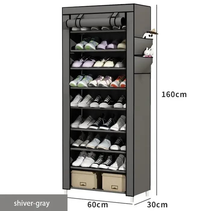 Étagère à chaussures simple avec rangement anti-poussière