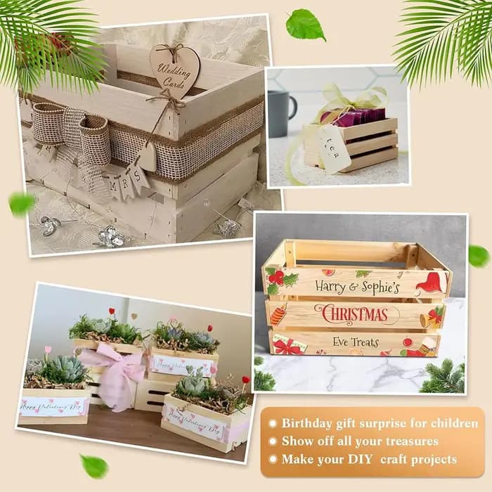 Boîte de rangement en bois