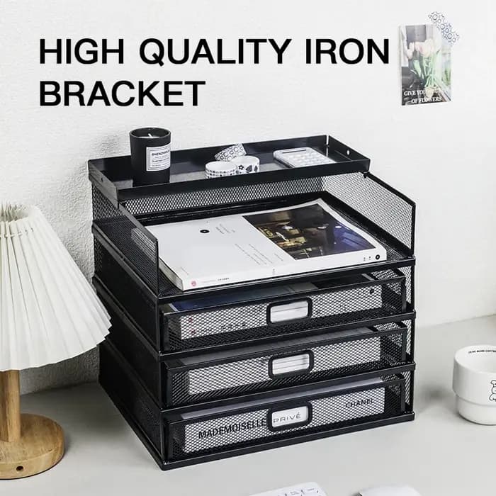Support de rangement de bureau avec tiroir