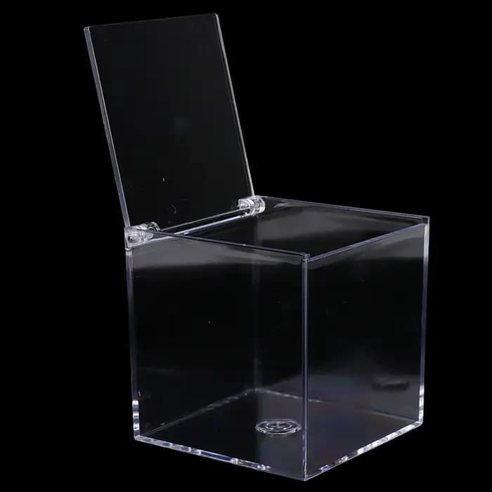Boîte de rangement pour capsules de café en acrylique, étui transparent anti-poussière avec couvercl