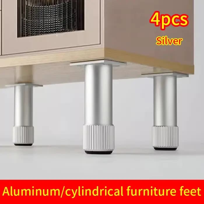 Pieds de Meuble Réglables en Alliage d'Aluminium