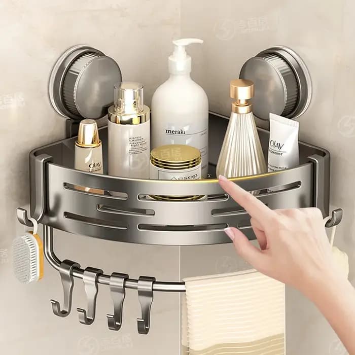AOBT type ventouse support de rangement pour toilettes poinçon gratuit triangle trépied de toilette étagère