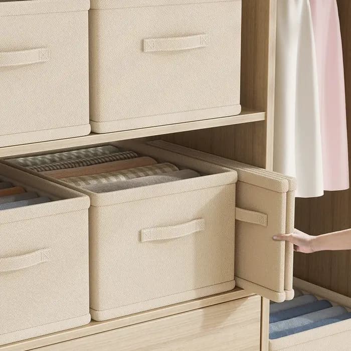 Organisateur de vêtements : Boîte de rangement pour pantalons