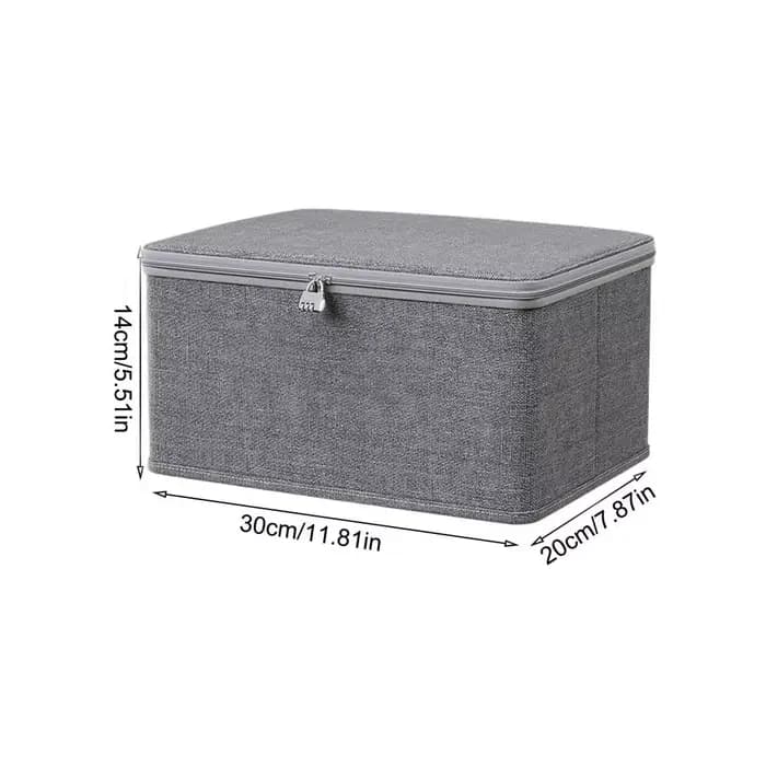 Boîte de rangement pour vêtements verrouillable avec serrure par mot de passe, organisateur de range