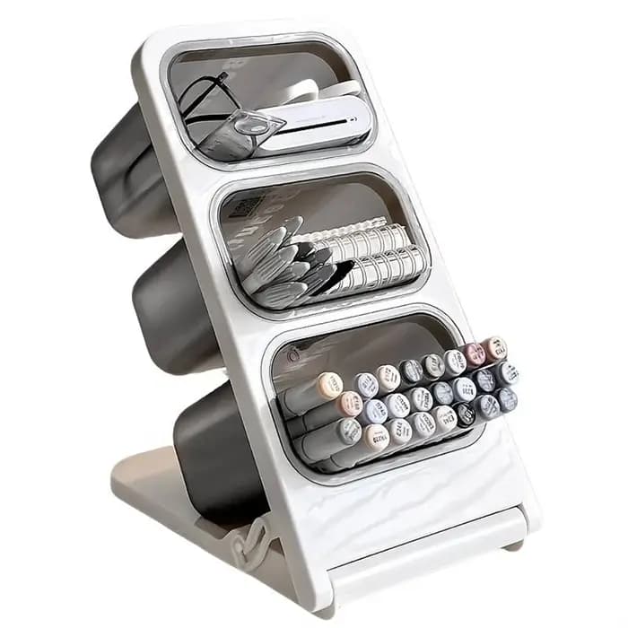 Boîte de rangement pour stylos de bureau