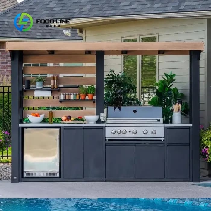 Meuble de rangement de jardin extérieur moderne et simple