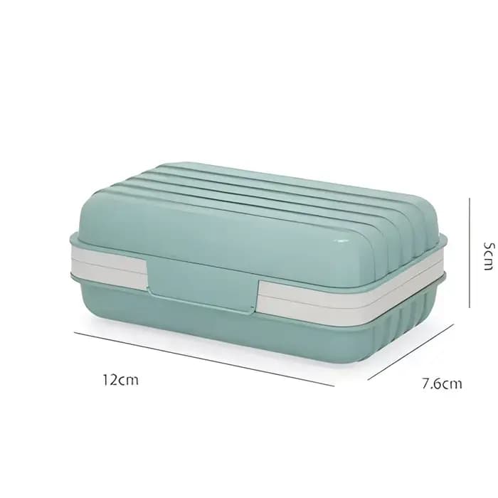 Porte-savon de salle de bain avec couvercle, boîte à savon en plastique pour la maison, garde le sav