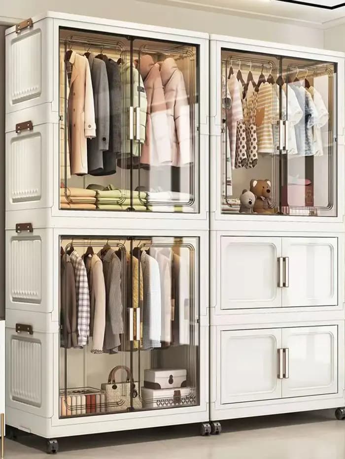 Armoire de rangement pliante multifonctionnelle
