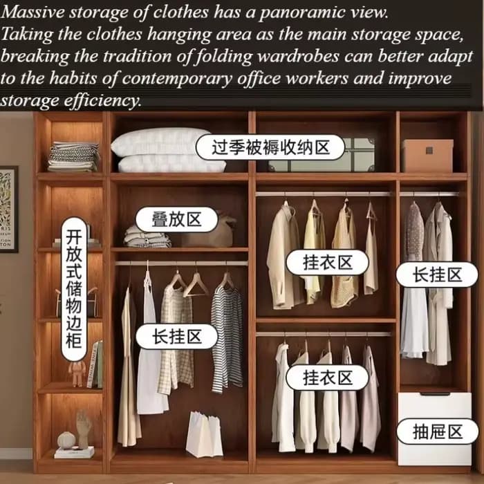 Armoire de Rangement Modulaire de Luxe pour Adultes