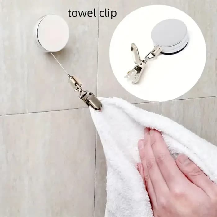 Porte-serviettes rétractable automatique