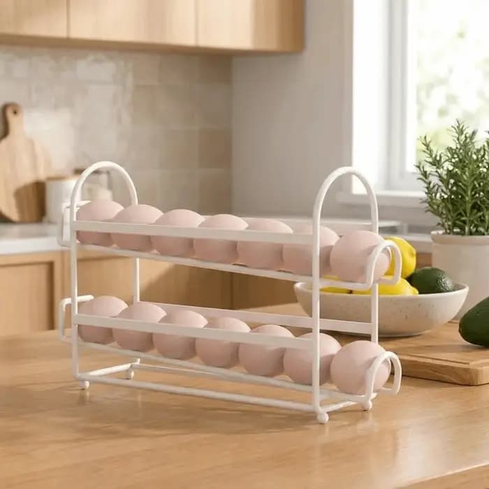 Distributeur d'œufs, support de rangement pour œufs multi-niveaux