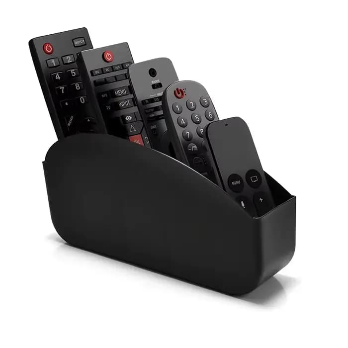 Boîte de rangement pour télécommandes avec 5 compartiments en plastique - Convient pour organiser