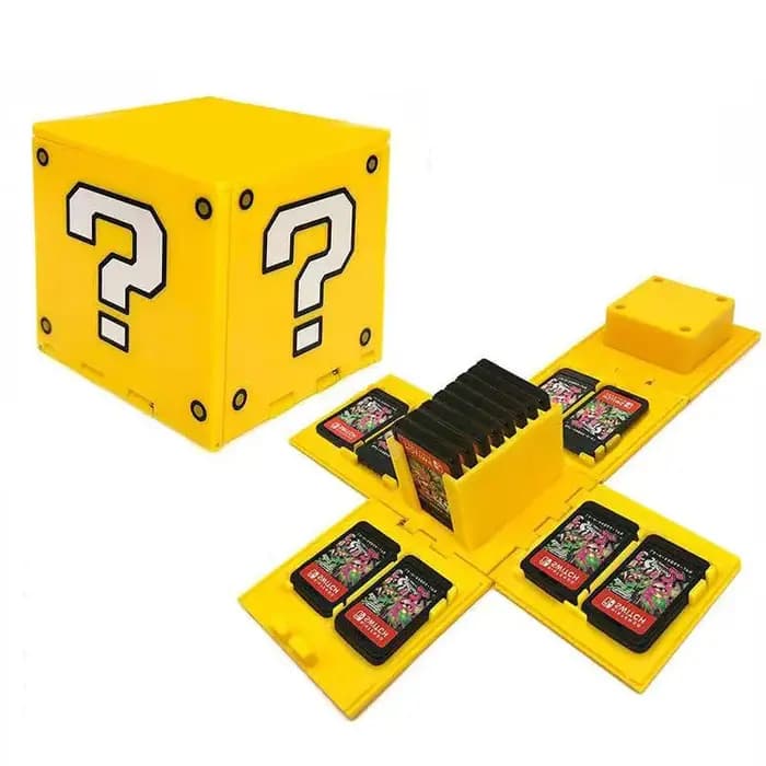 Boîte de Cube de cartes de jeu pliable à 16 emplacements, boîte de collecte de cartes de jeu Switch/