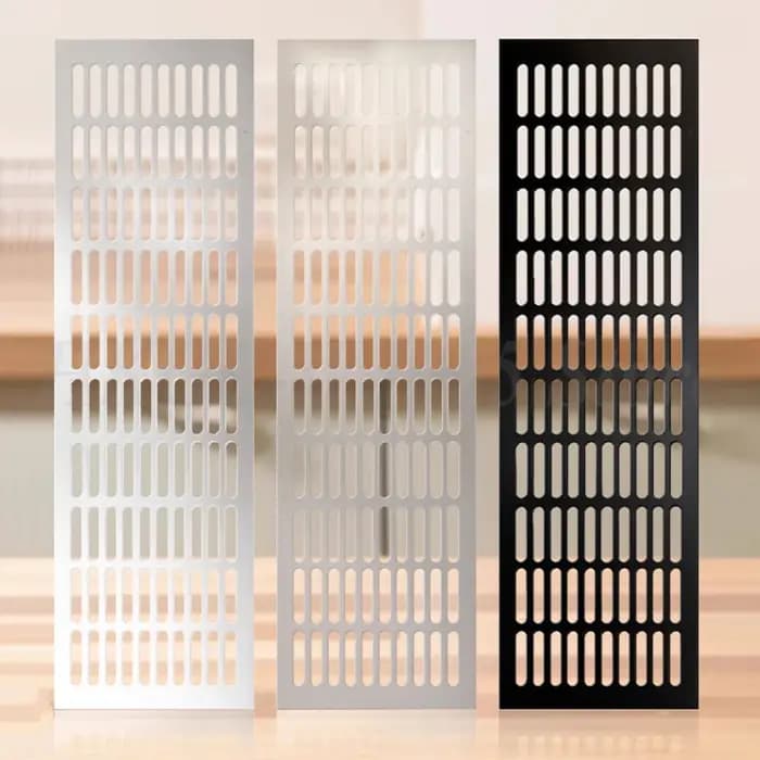 Grille de ventilation décorative en alliage d'aluminium pour armoire