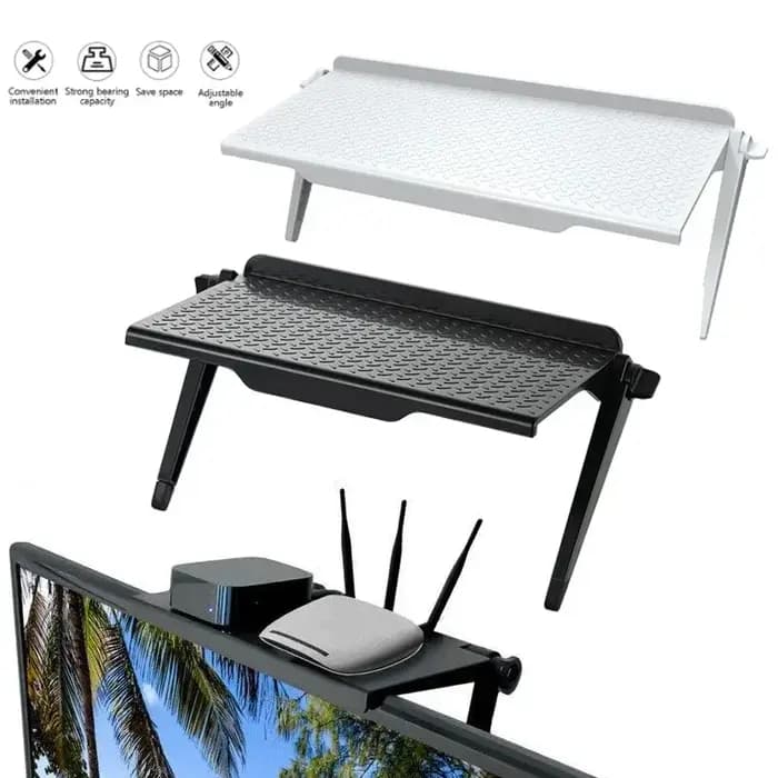 Étagères de rangement supérieures pour écran TV
