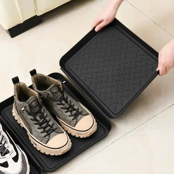 1/2 pièces Plateau de rangement robuste pour chaussures de voiture