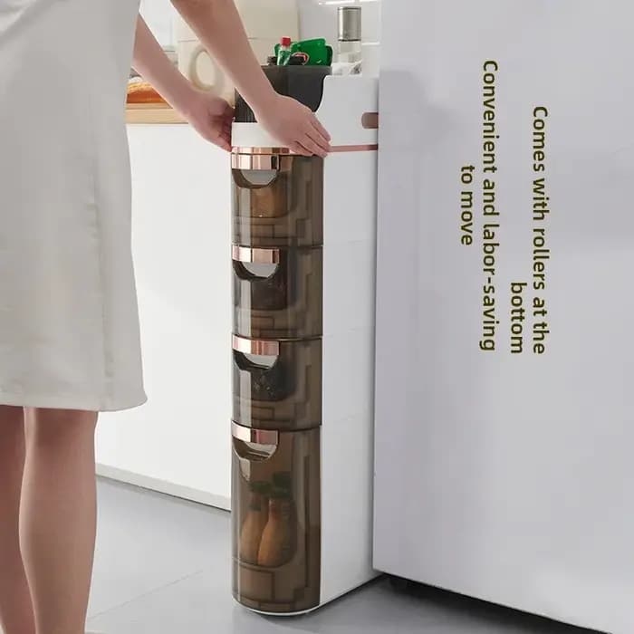 Meuble de rangement pour fentes étroites de salle de bain