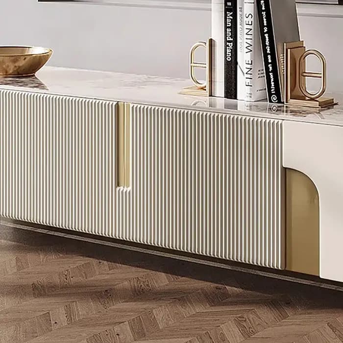 Meuble TV de style européen de luxe, meuble TV moderne, esthétique simple, tendance, de qualité supérieure, meuble TV pour salon, meubles de salon