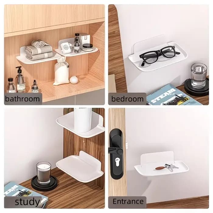 Étagère murale pliable sans perçage