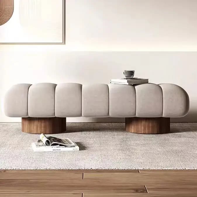 Tabourets minimalistes italiens, poufs, banc à chaussures nordique avec siège, meubles de maison, ve