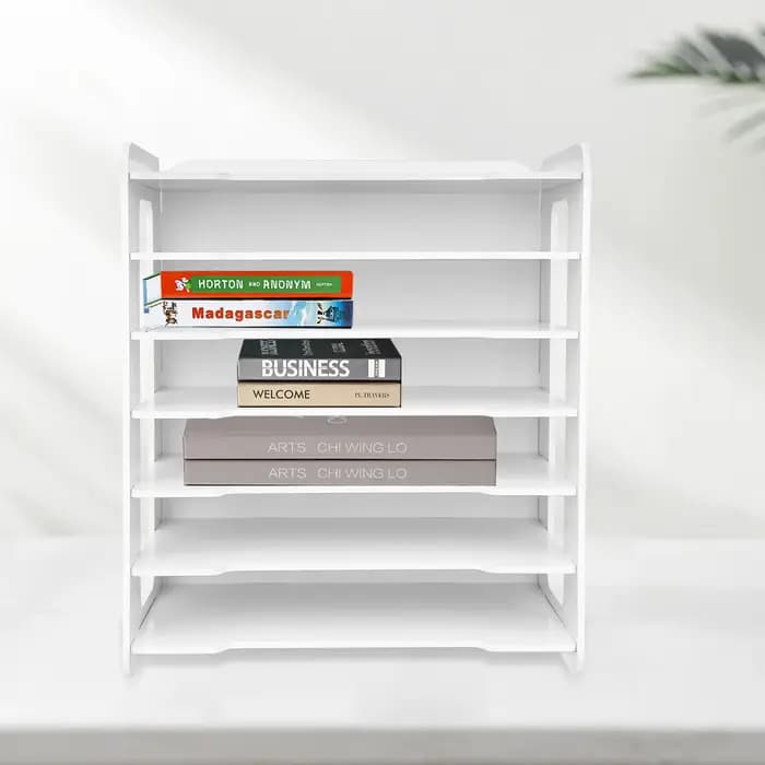 Boîte de Rangement Horizontale en PVC à 7 Couches, Grand Espace de Stockage, pour le Bureau et la Ma