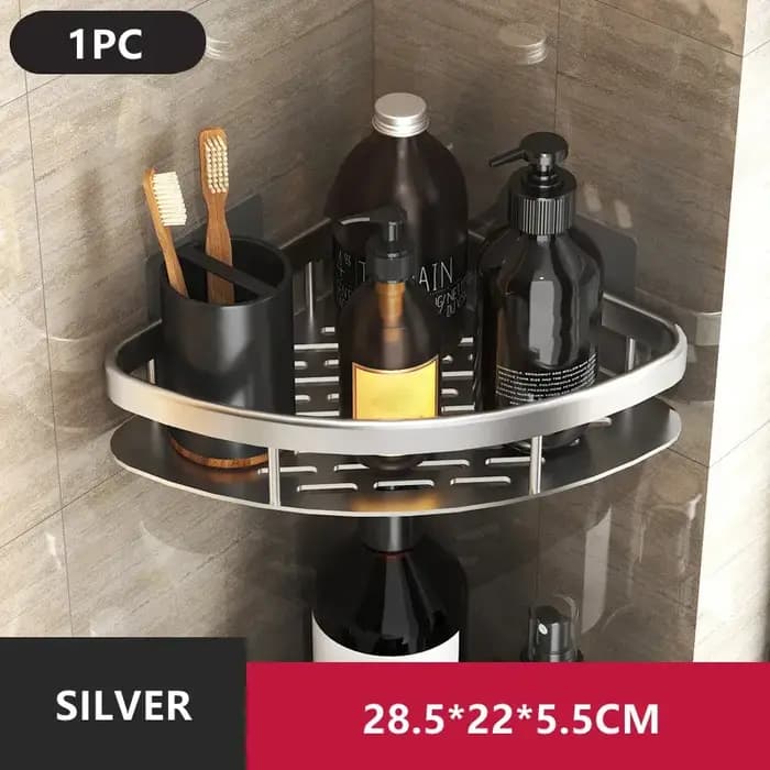Étagère de salle de bain en alliage d'aluminium