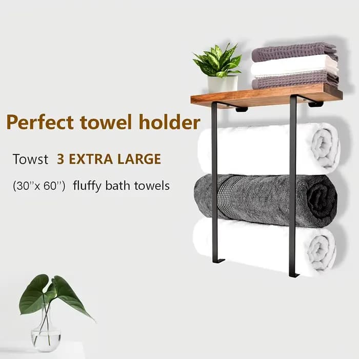 Porte-serviettes pour la décoration murale de la salle de bain