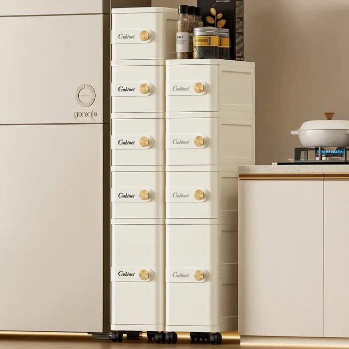 Meuble de rangement pour niche de salle de bain